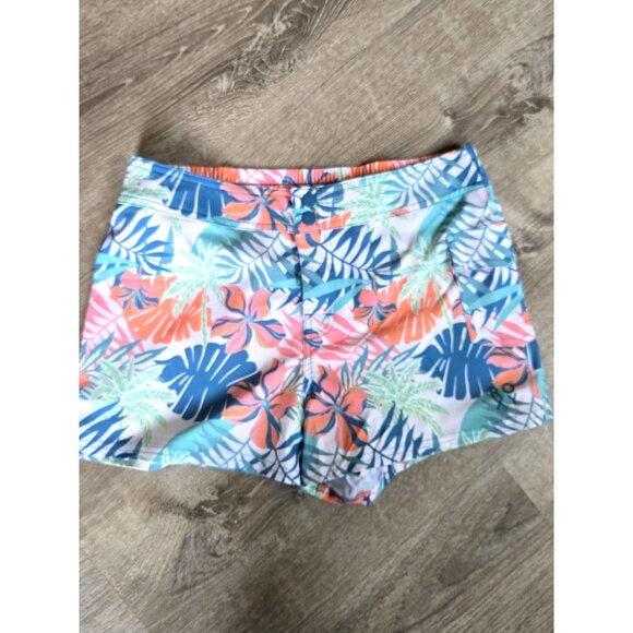 Roxy Womens Tropical Print Swim Trunks Style Shorts M Polyester/Spandex Blend - Picture 1 of 8